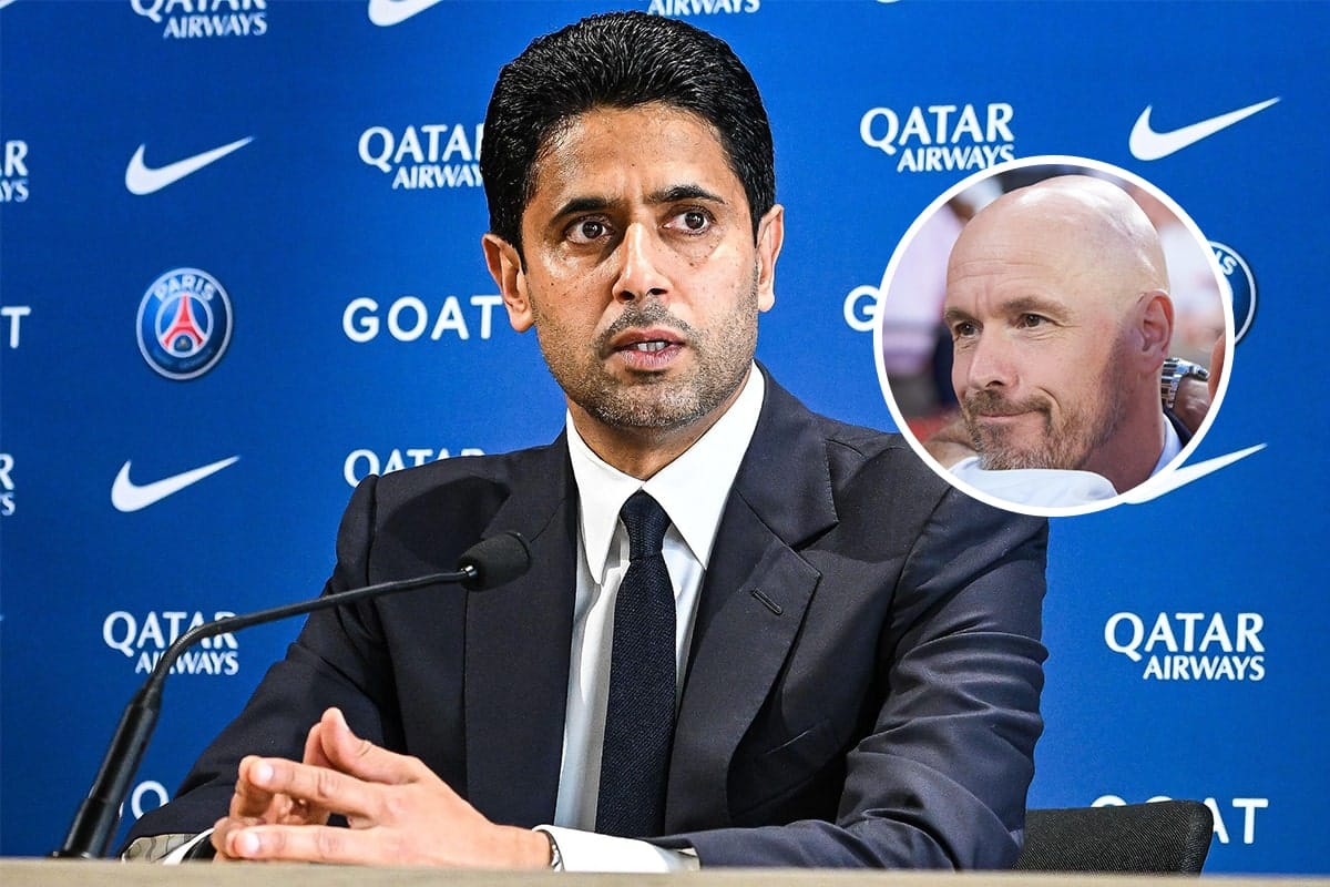 Nasser Al-Khelaifi i Erik ten Hag