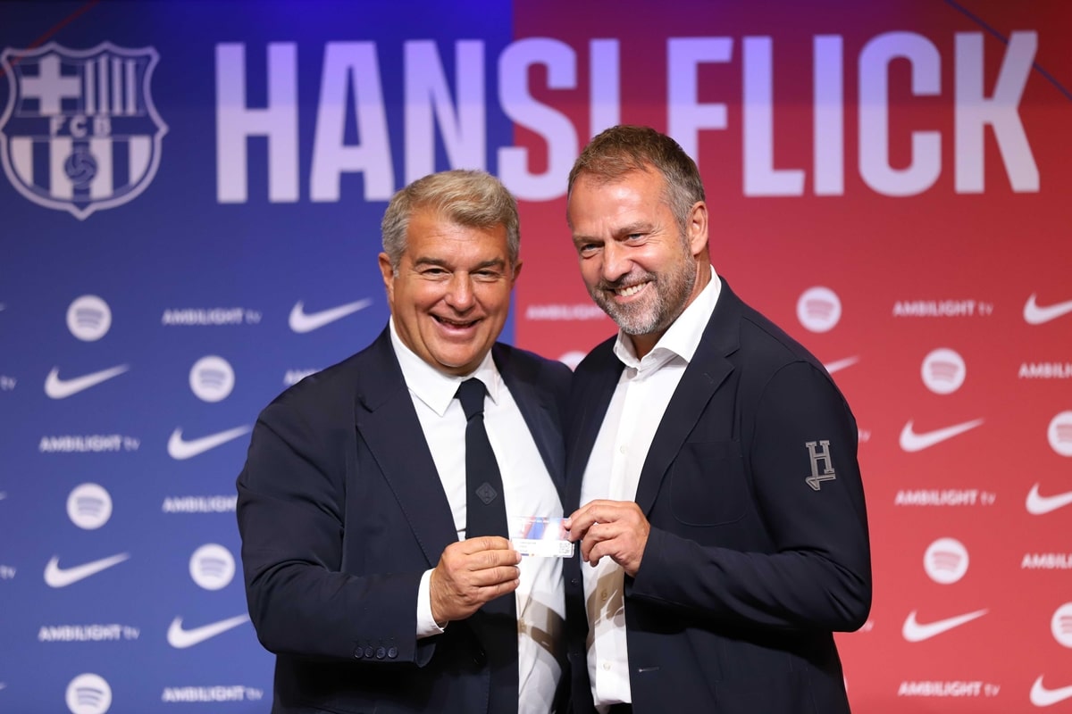 Joan Laporta i Hansi Flick