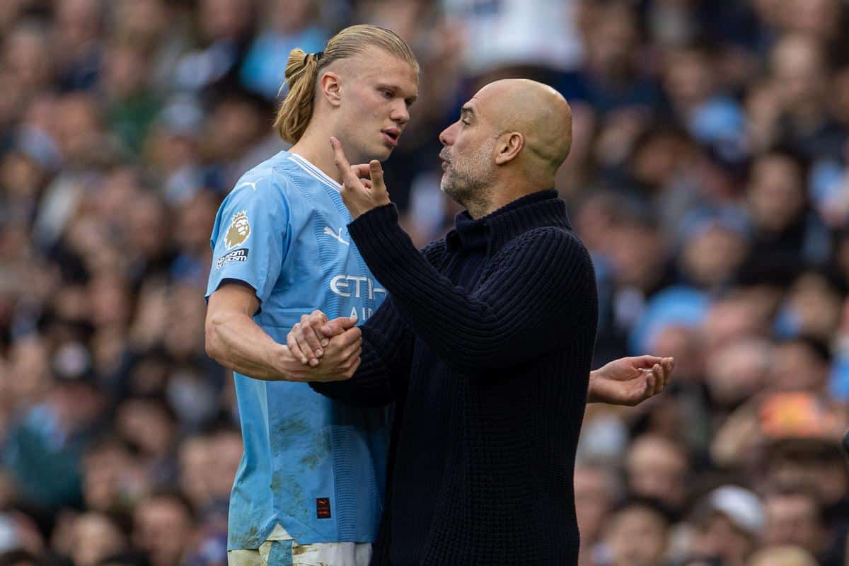 Erling Haaland i Josep Guardiola