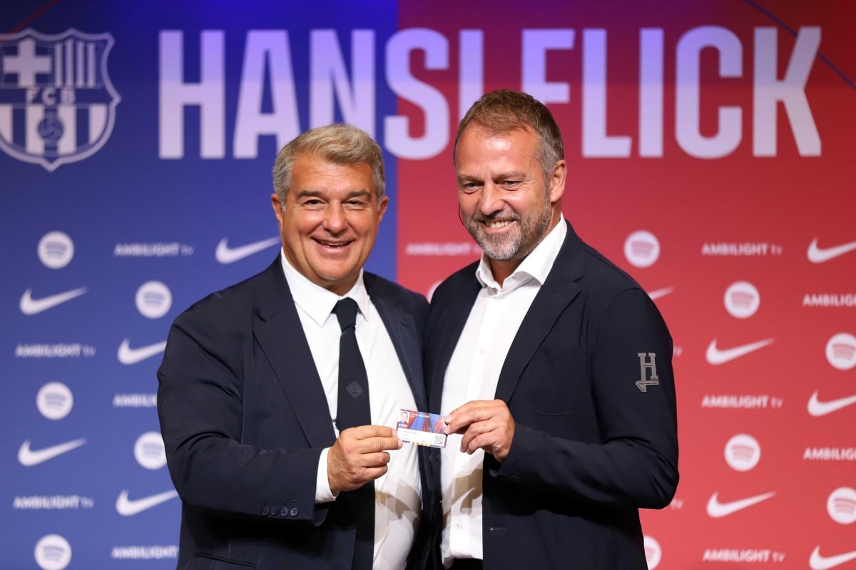 Joan Laporta i Hansi Flick