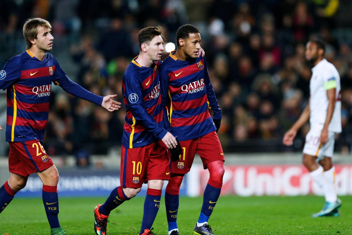 Sergi Samper, Lionel Messi i Neymar