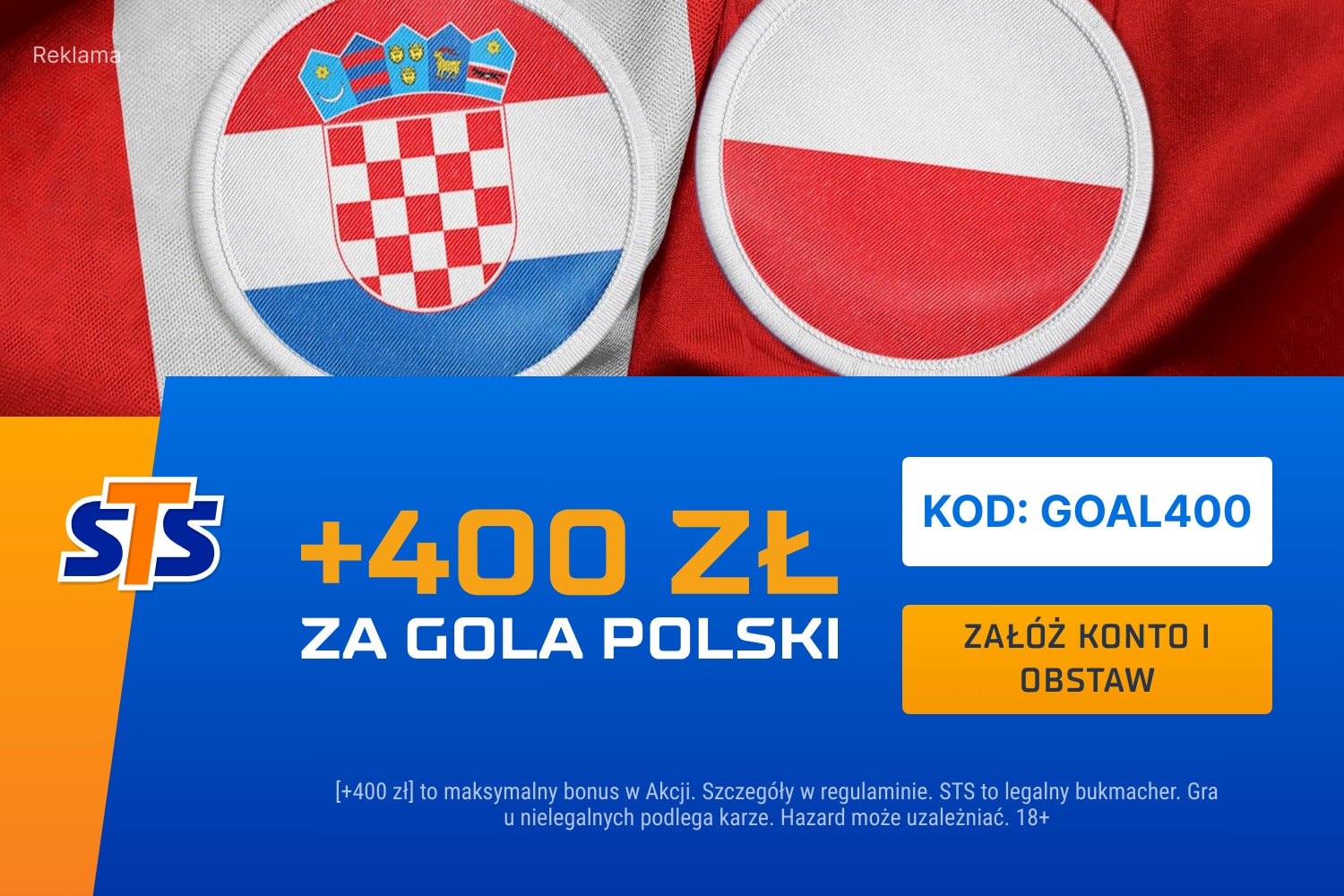 Promocja w STS na mecz Chorwacja - Polska