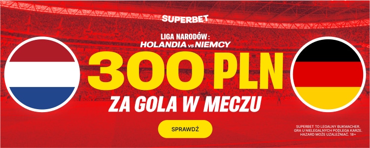 Promocja w Superbet na spotkanie Holandia - Niemcy