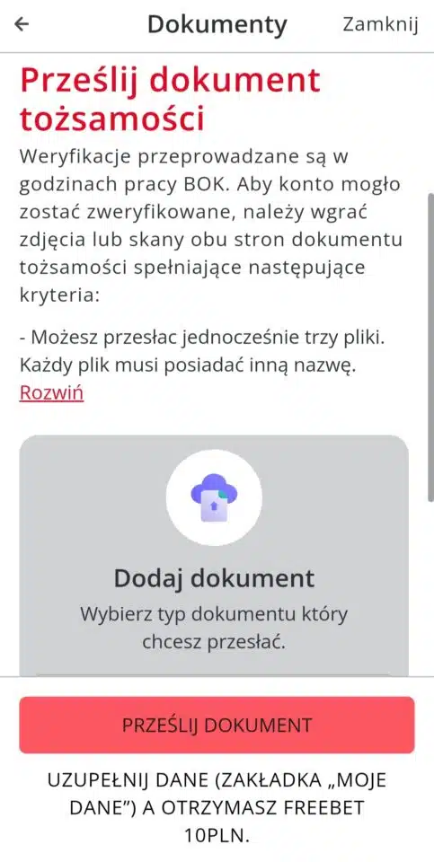 Dodawanie dokumentów w Betters