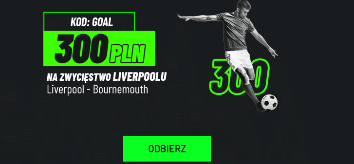 Promocja na Liverpool - Bournemouth w TOTALbet