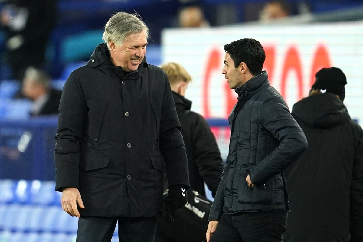 Carlo Ancelotti i Mikel Arteta