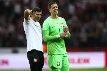 Robert Lewandowski i Wojciech Szczęsny