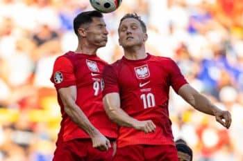 Robert Lewandowski i Piotr Zieliński