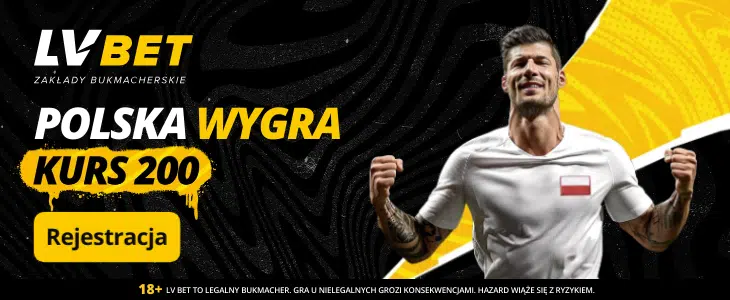 Promocja w LVBET na Polska - Portugalia