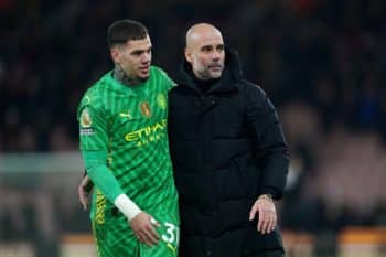 Pep Guardiola i Ederson