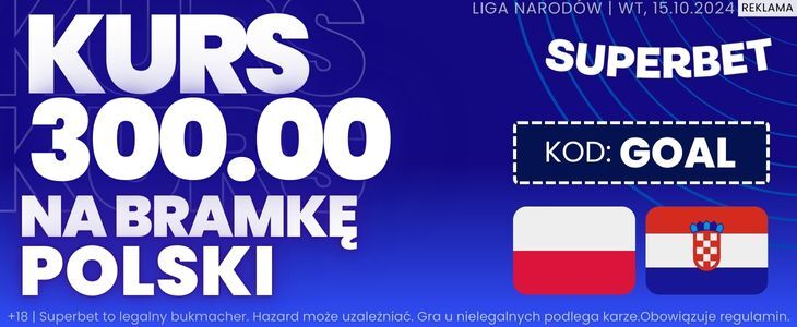 Promocja w Superbet na spotkanie Polska - Chorwacja