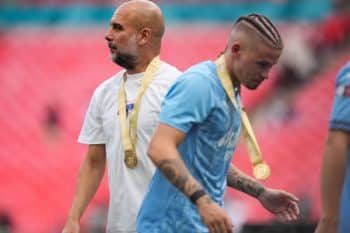 Pep Guardiola i Kalvin Phillips