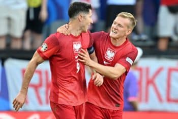 Robert Lewandowski i Karol Świderski