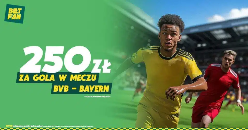 Promocja w Betfan na Borussia Dortmund - Bayern Monachium