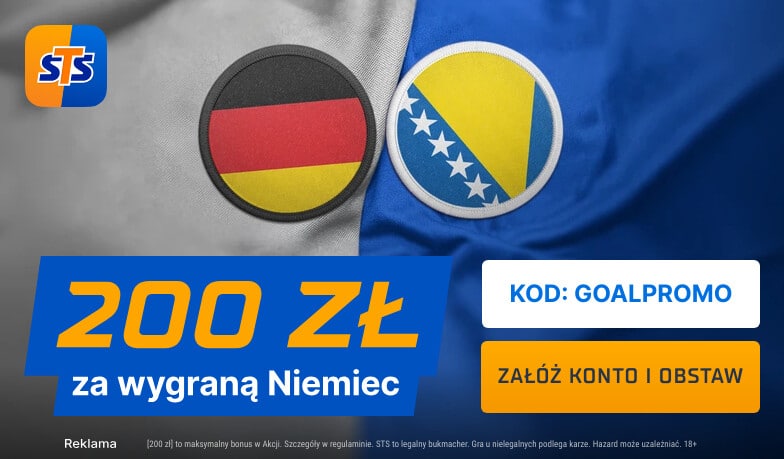 Bonus STS na mecz Niemcy - Bośnia i Hercegowina