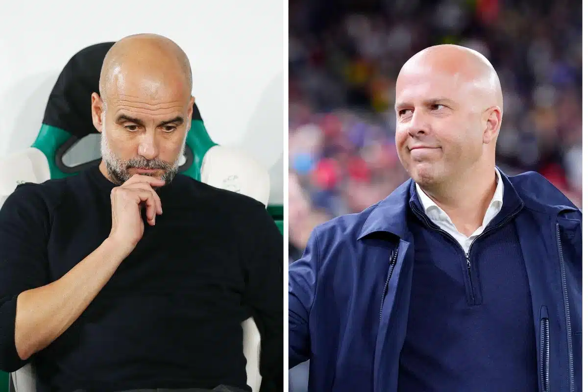 Josep Guardiola i Arne Slot