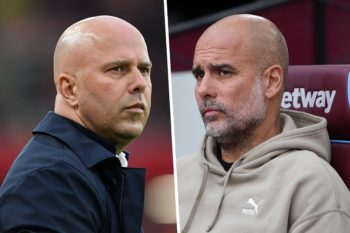 Arne Slot i Pep Guardiola