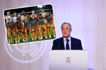 Florentino Perez i piłkarze Realu Madryt