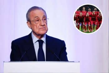 Florentino Perez oraz piłkarze Liverpoolu