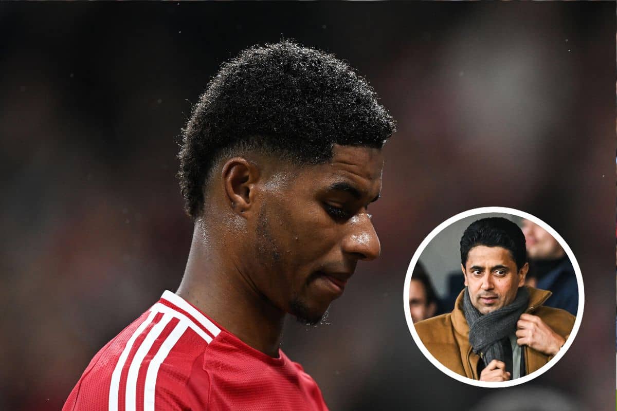 Marcus Rashford i Nasser Al Khelaïfi