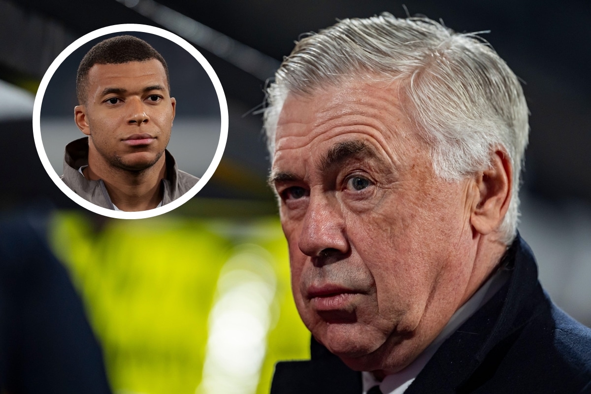 Carlo Ancelotti i Kylian Mbappe