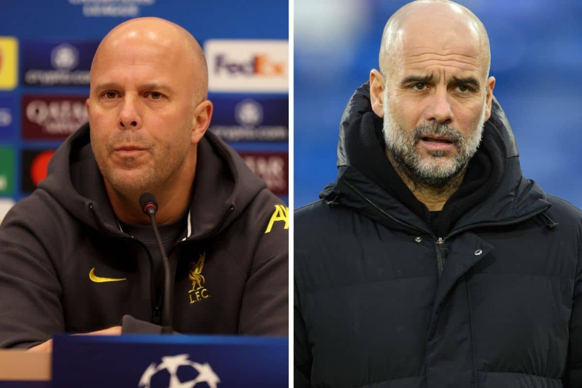 Arne Slot i Pep Guardiola