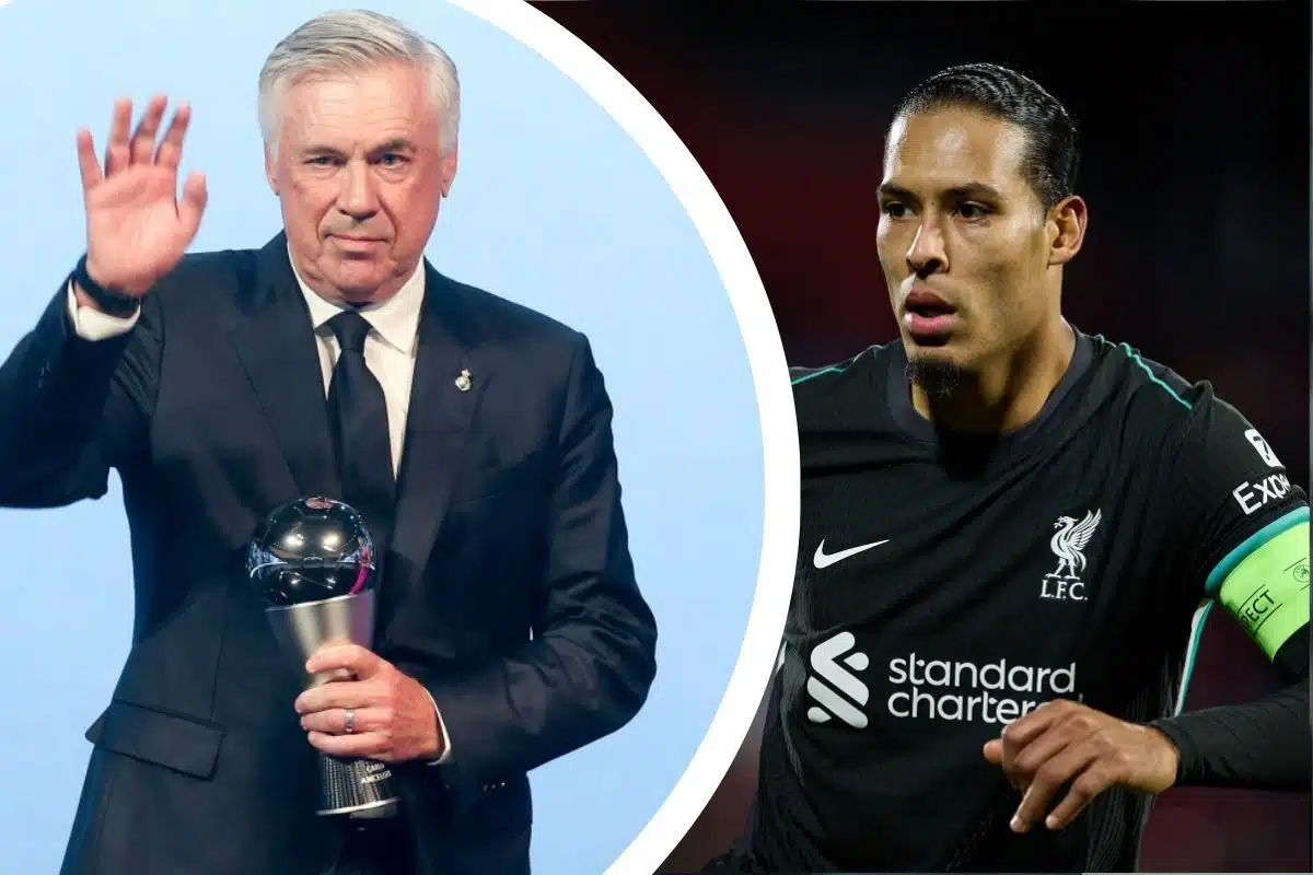 Carlo Ancelotti i Virgil van Dijk