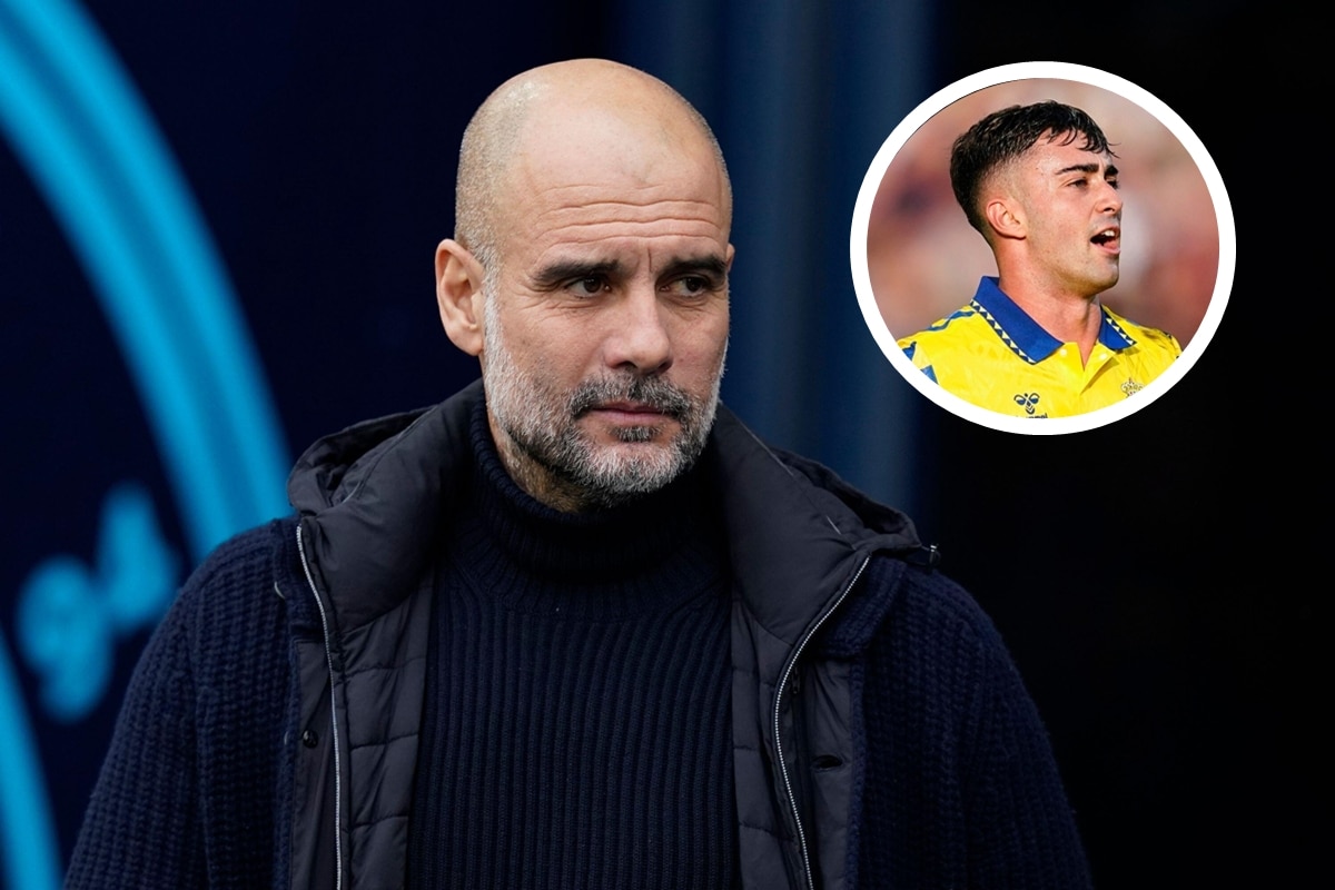 Pep Guardiola i Alberto Moleiro