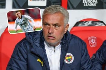 Jose Mourinho i Sebastian Szymański