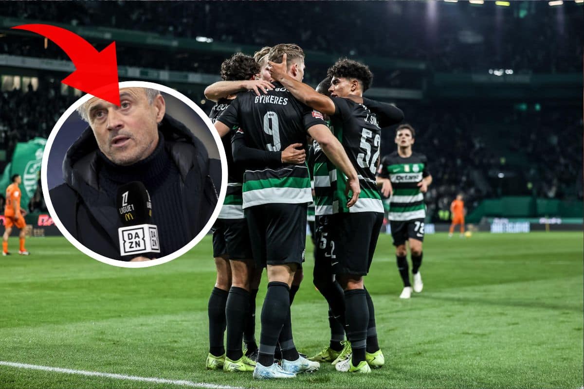 Luis Enrique i zawodnicy Sportingu