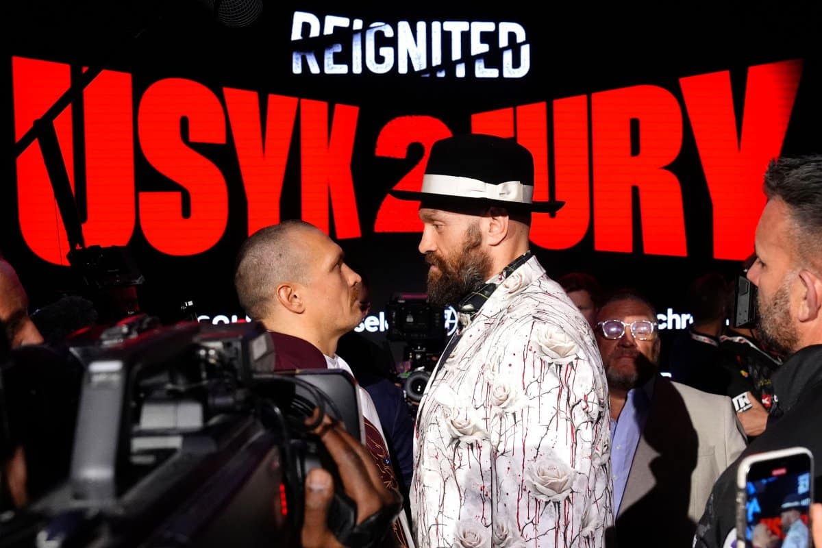 Ołeksandr Usyk i Tyson Fury