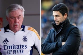 Carlo Ancelotti i Mikel Arteta