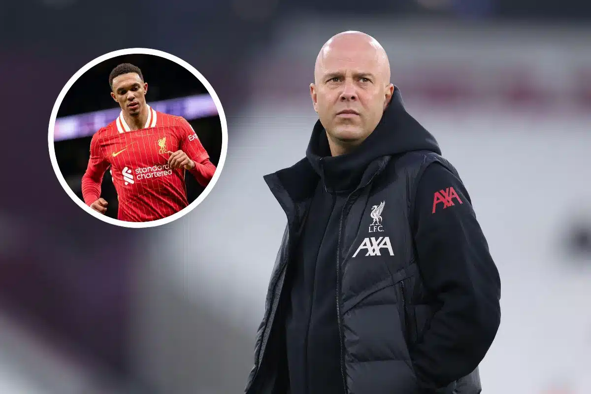 Arne Slot oraz Trent Alexander-Arnold