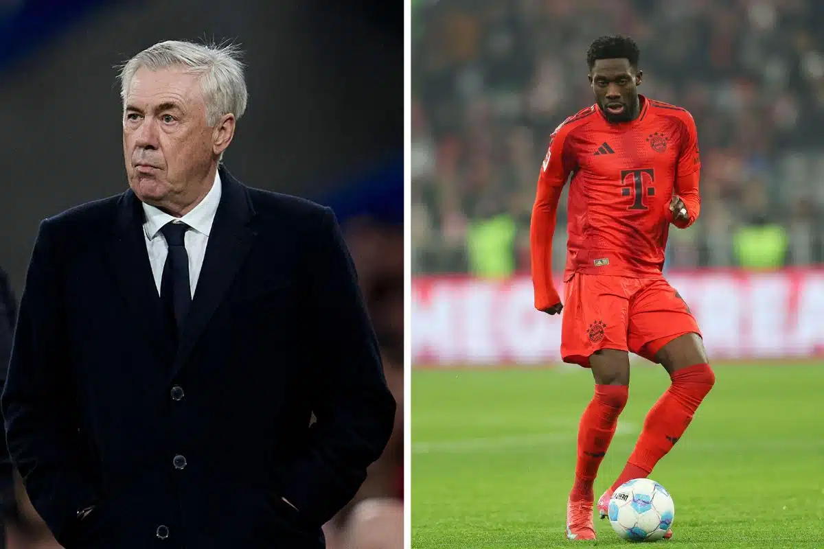 Carlo Ancelotti oraz Alphonso Davies