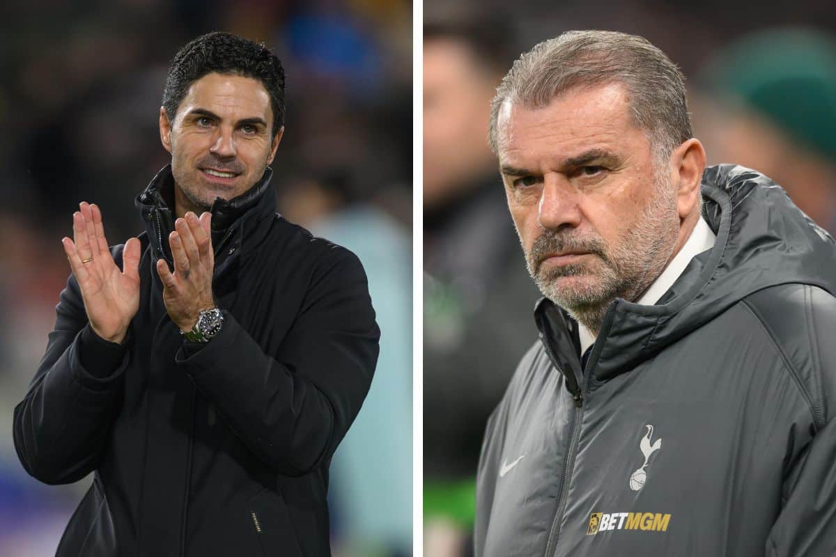 Mikel Arteta oraz Ange Postecoglou