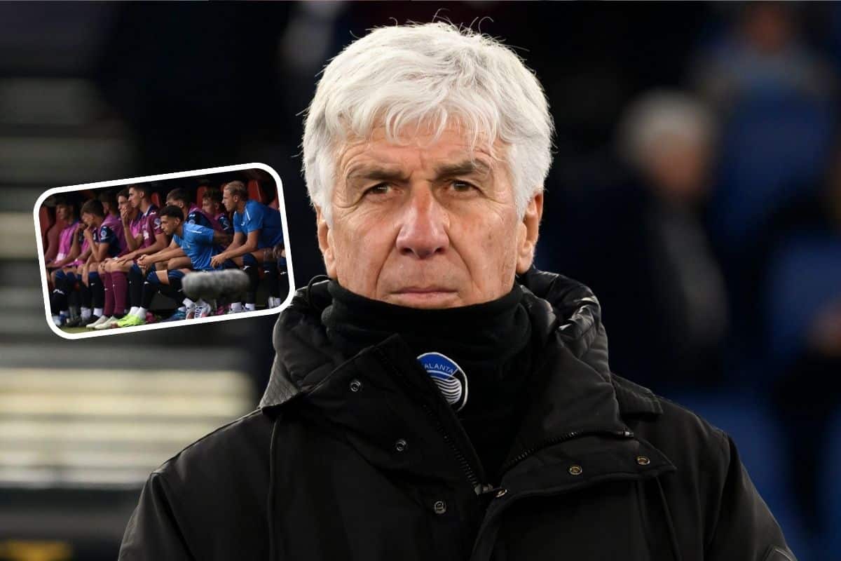 Gian Piero Gasperini i piłkarze Atalanty