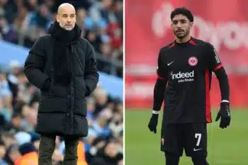 Pep Guardiola i Omar Marmoush