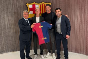 Joan Laporta, Dani Olmo, Andy Bara i Deco