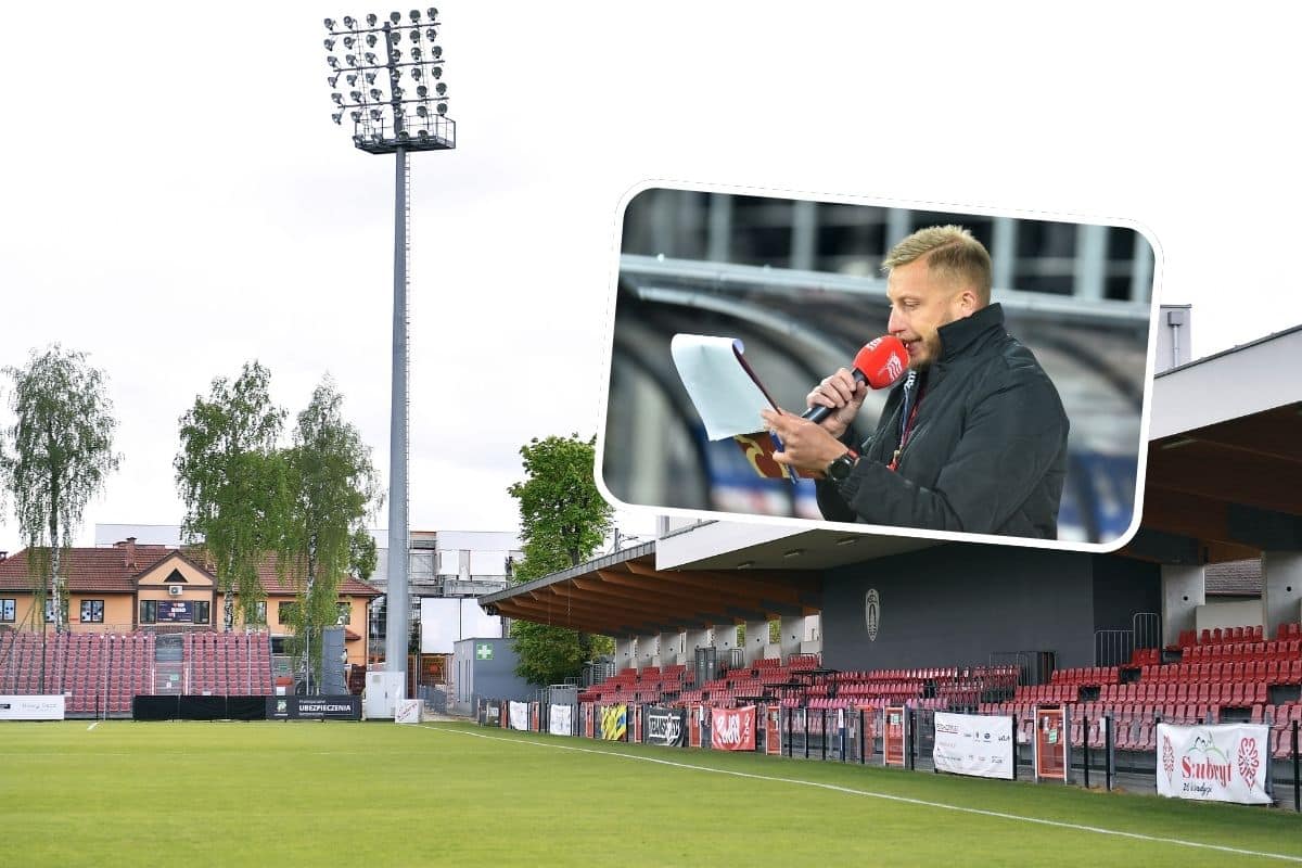 Stadion Puszczy Niepołomice i Marek Bartoszek