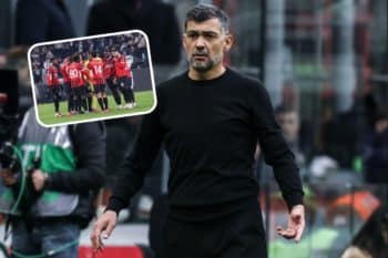 Sergio Conceicao i piłkarze Milanu