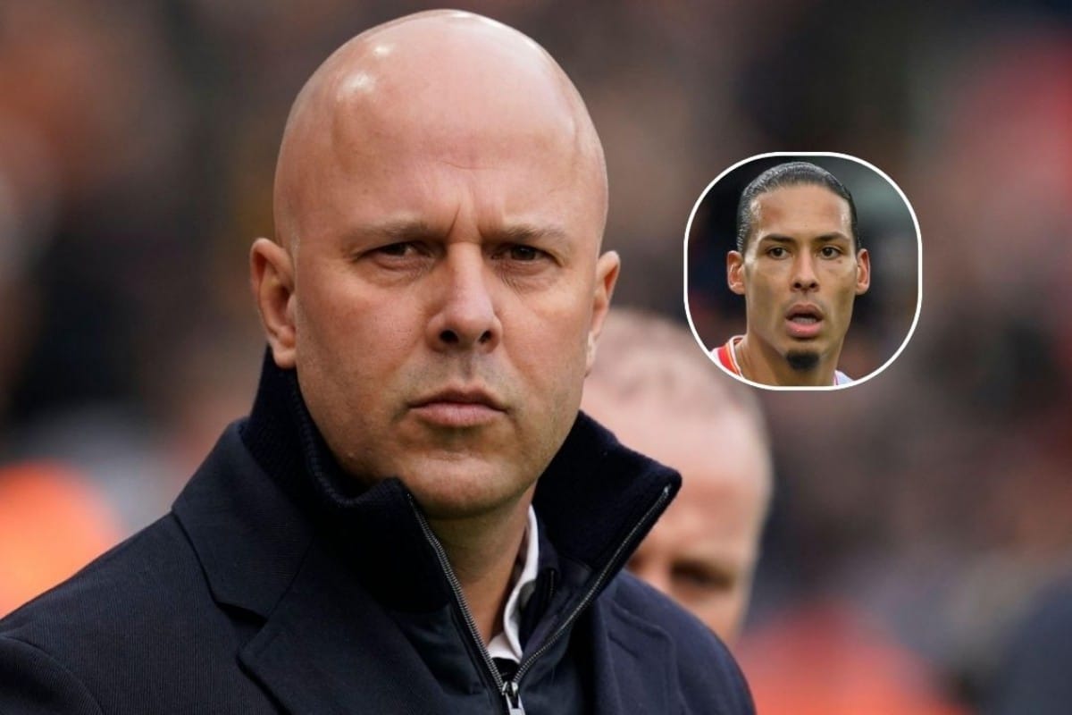 Arne Slot i Virgil van Dijk