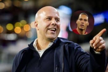 Arne Slot i Virgil van Dijk