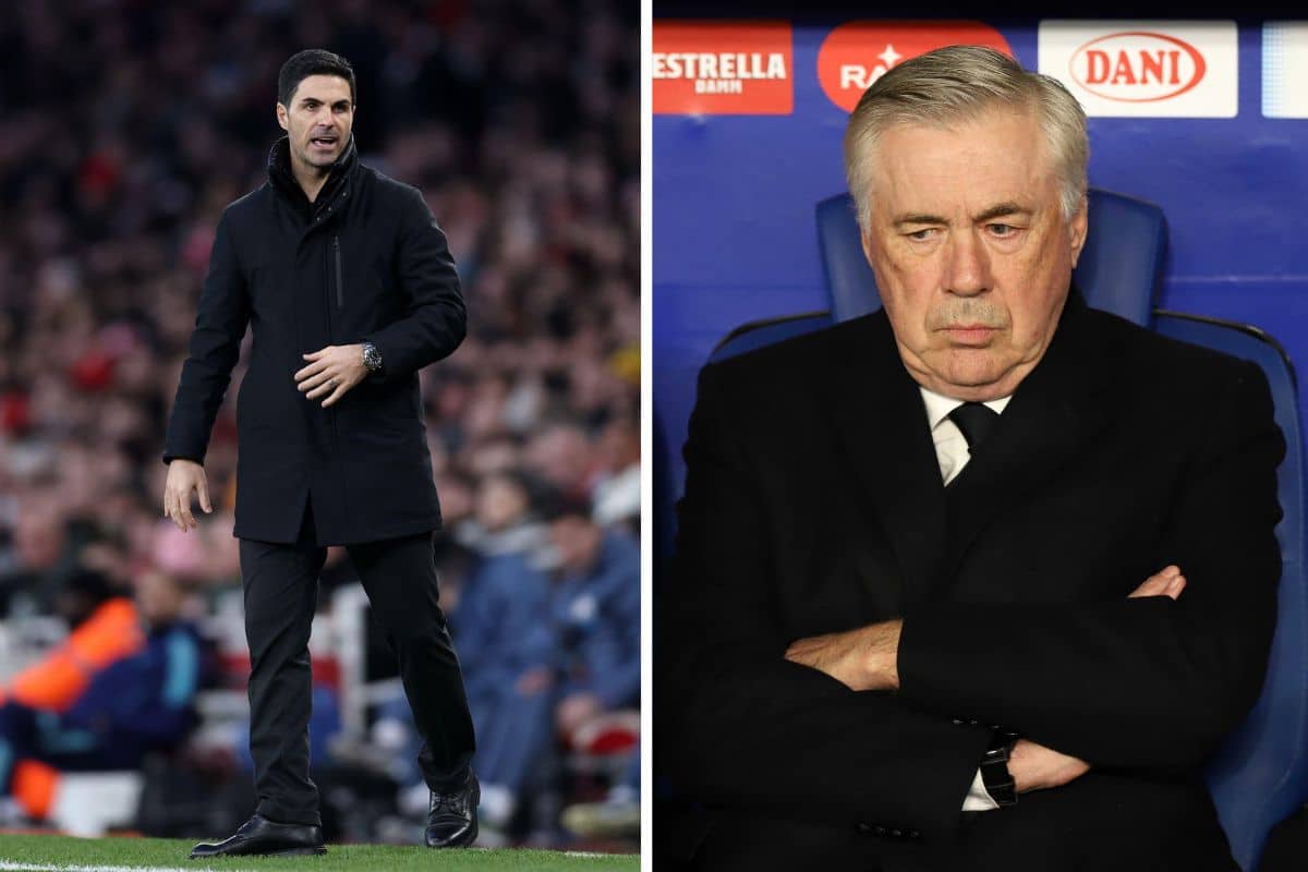 Mikel Arteta oraz Carlo Ancelotti