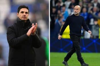 Mikel Arteta oraz Pep Guardiola