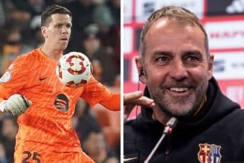 Wojciech Szczęsny i Hansi Flick