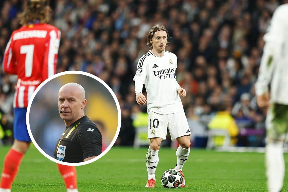 Luka Modrić i Szymon Marciniak