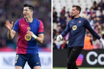 Robert Lewandowski i Wojciech Szczęsny