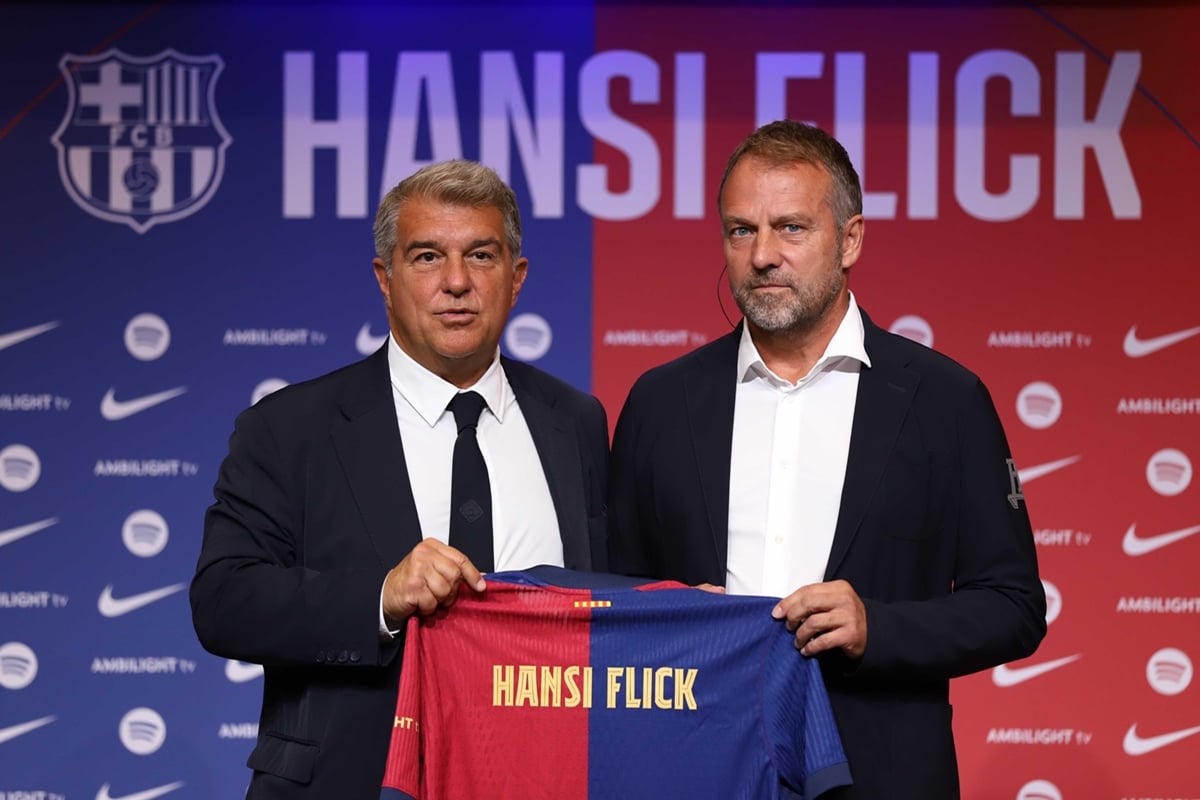 Joan Laporta i Hansi Flick